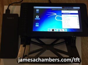 Kali actually running and connected to local WiFi
