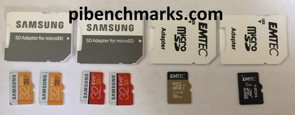 The front of the MicroSD cards The front of the MicroSD cards