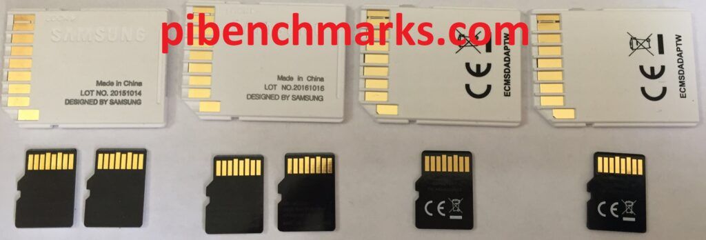 The back of the MicroSD cards The back of the MicroSD cards